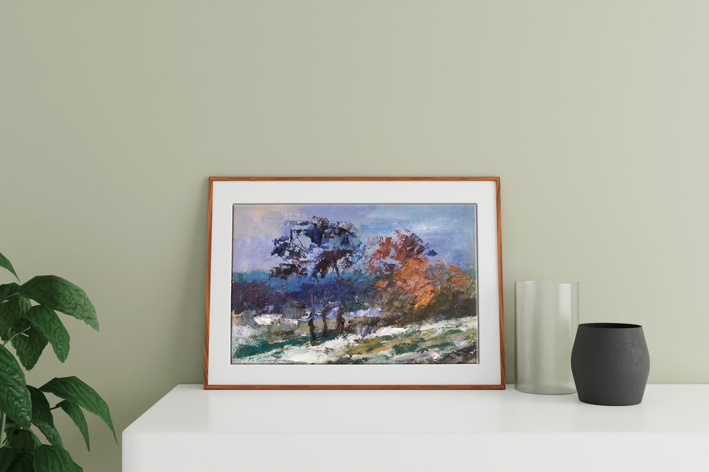 Oil painting Winter