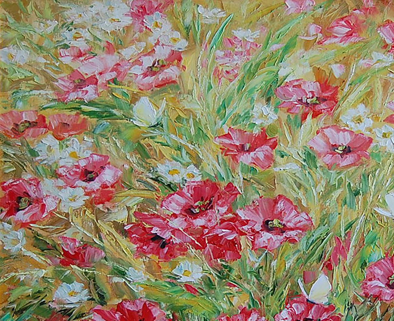 Oil painting Ukraine Flowers Artim Olga