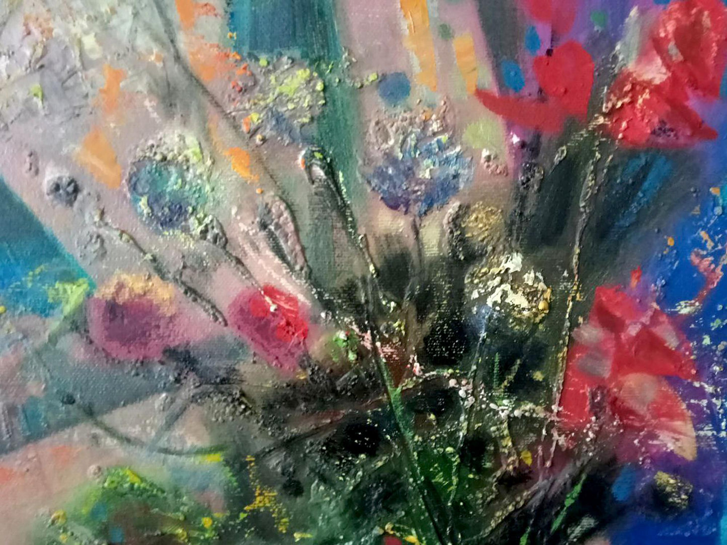 Abstract oil painting New Year's still life Anatoly Borisovich Tarabanov