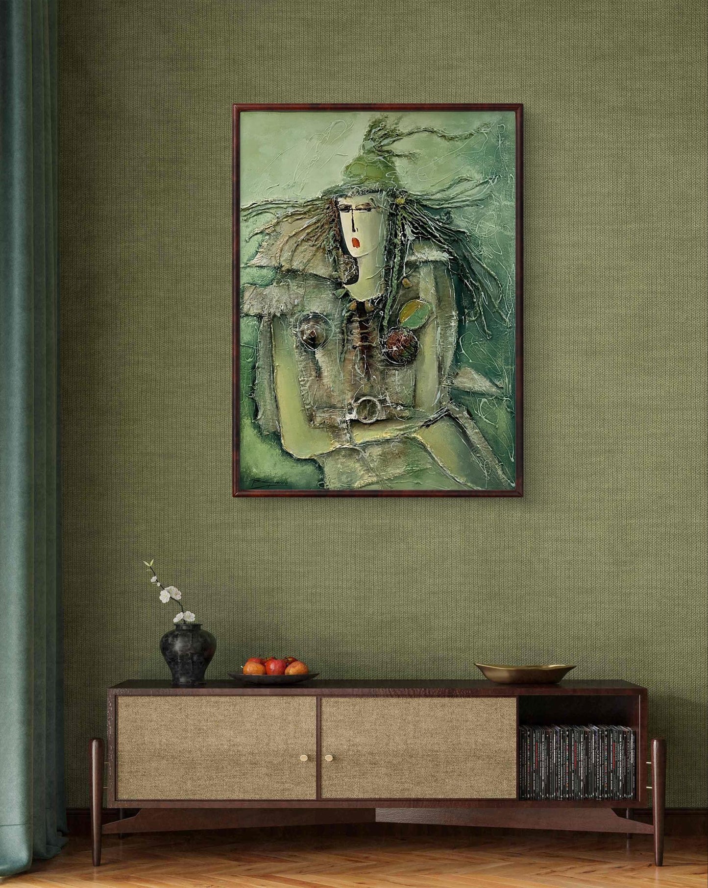 Oil painting Abstract Lady Victor Yershov