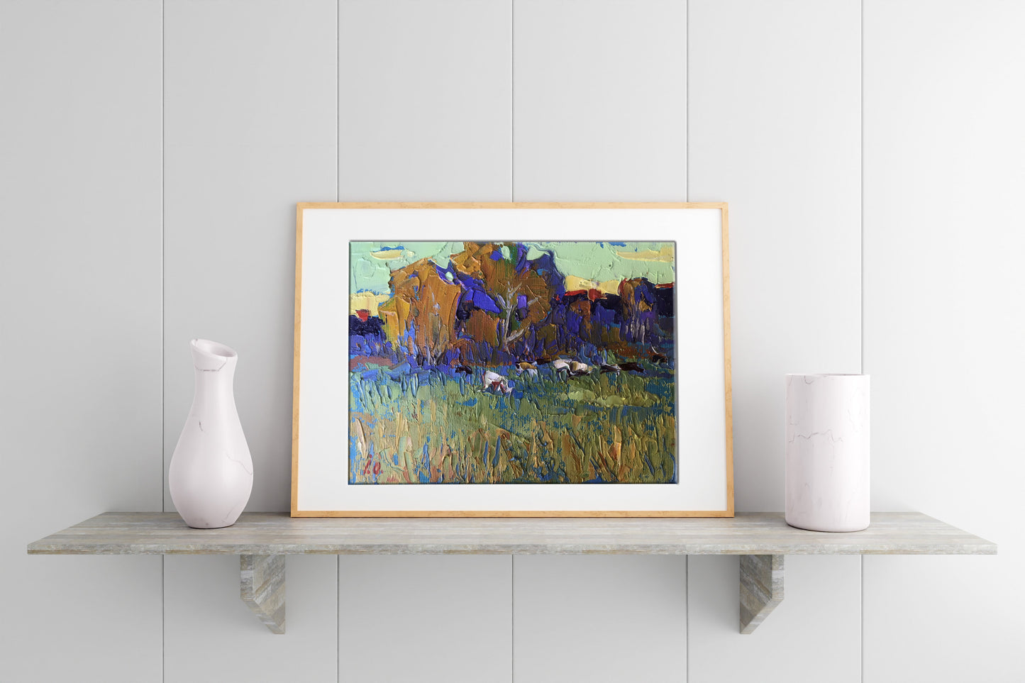 Oil painting field