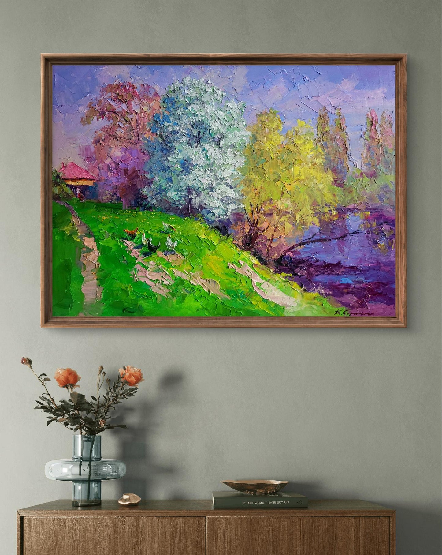Oil painting Spring has come Boris Serdyuk
