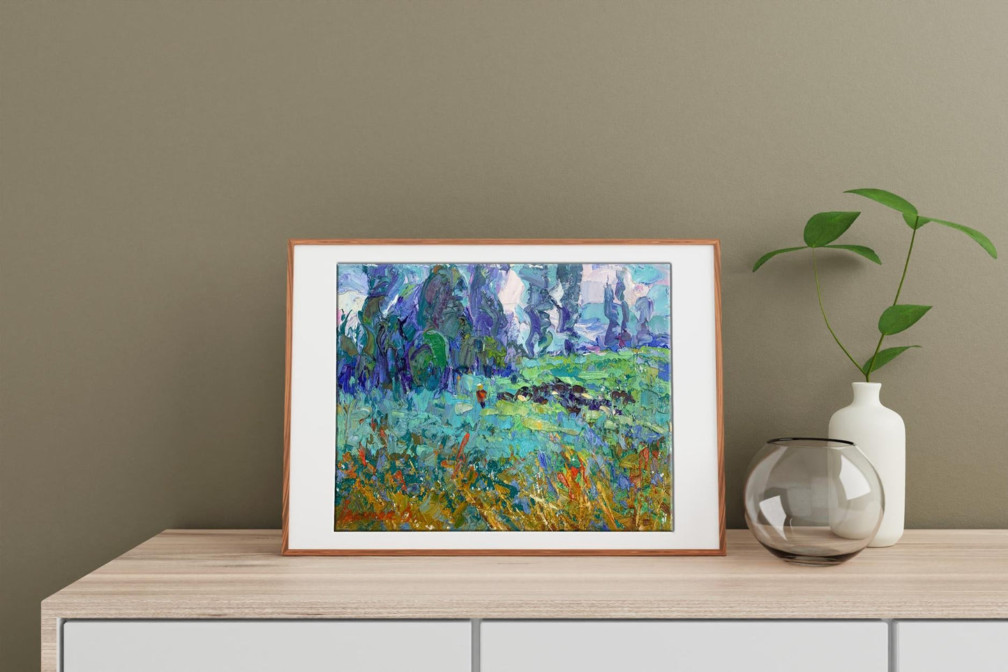 Oil painting herbs