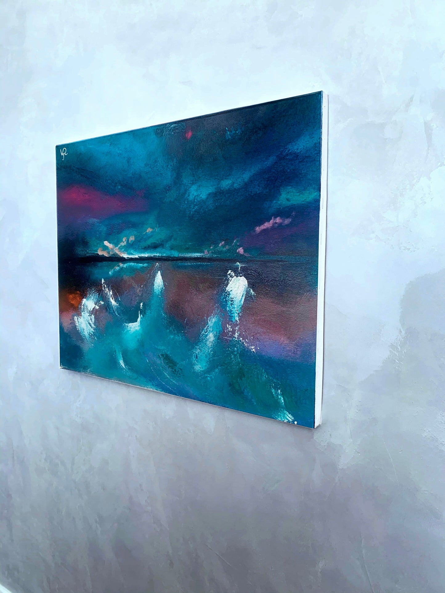 Abstract acrylic painting