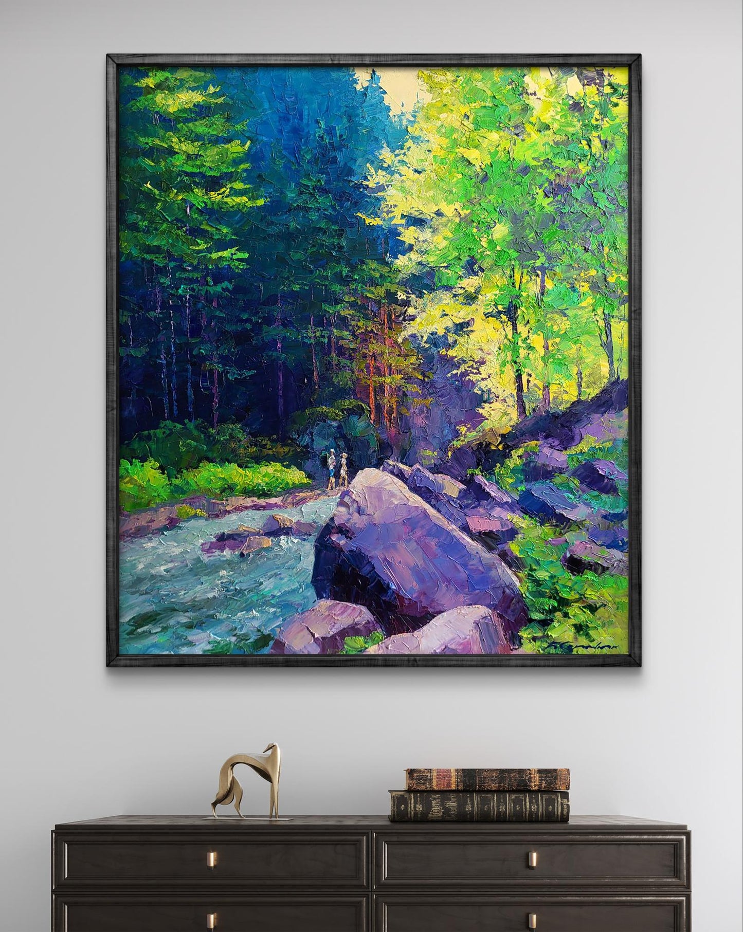 Oil painting Mountain gorge Boris Serdyuk