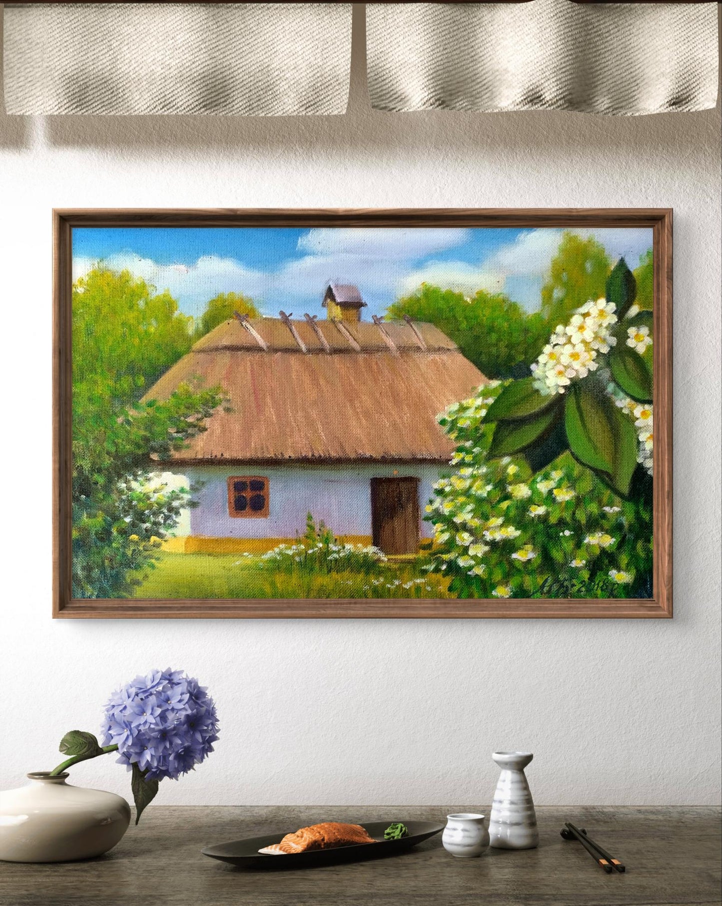 Oil painting Blooming Garden Mykhailo Burdylo