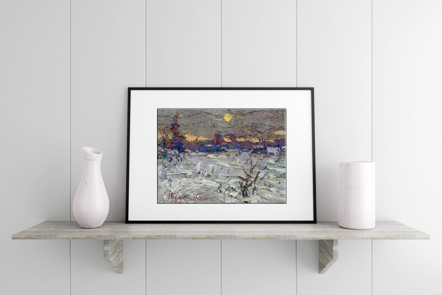 Oil painting Winter