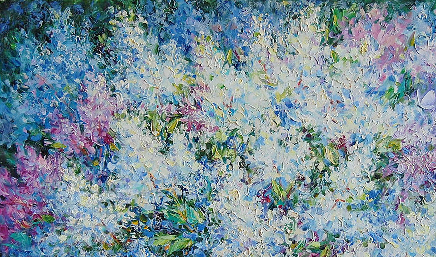 Oil painting Lilac Flowers