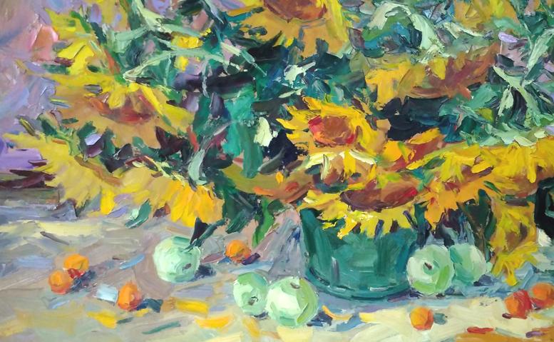 Oil painting still life