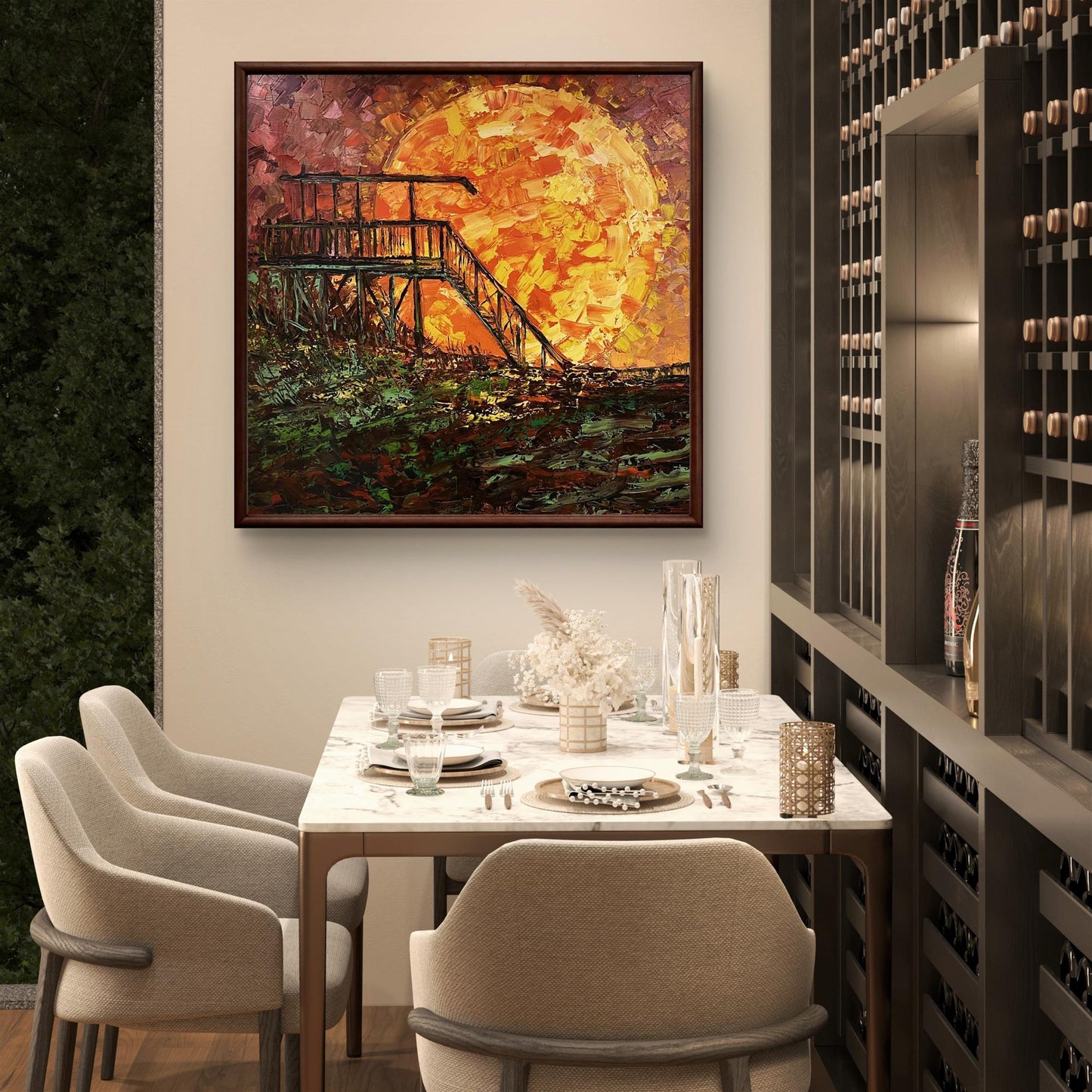 Oil painting sunset Serhiy Kovalev