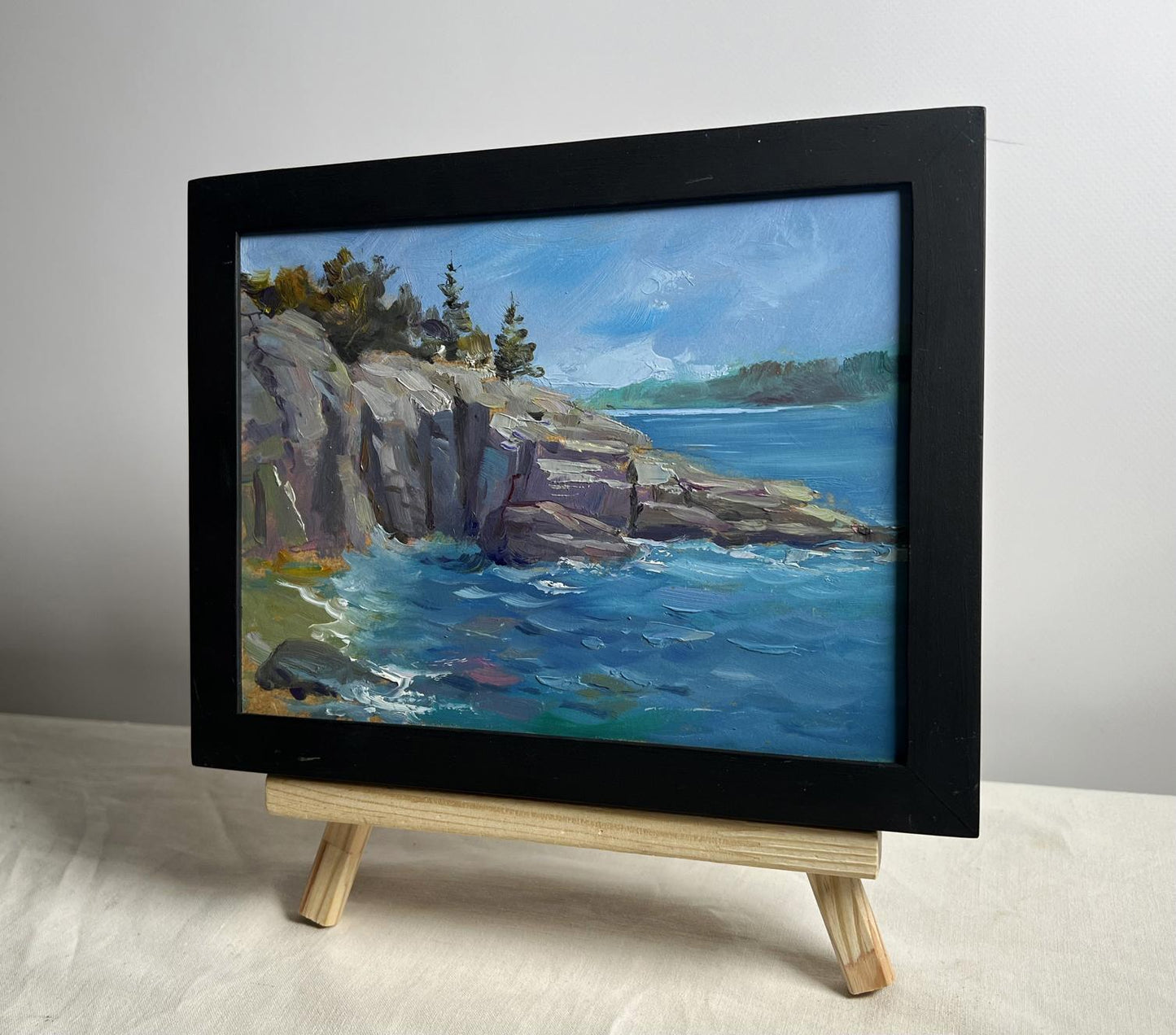 OIl painting Cloudy day at sea Yuriy Suprunchuk