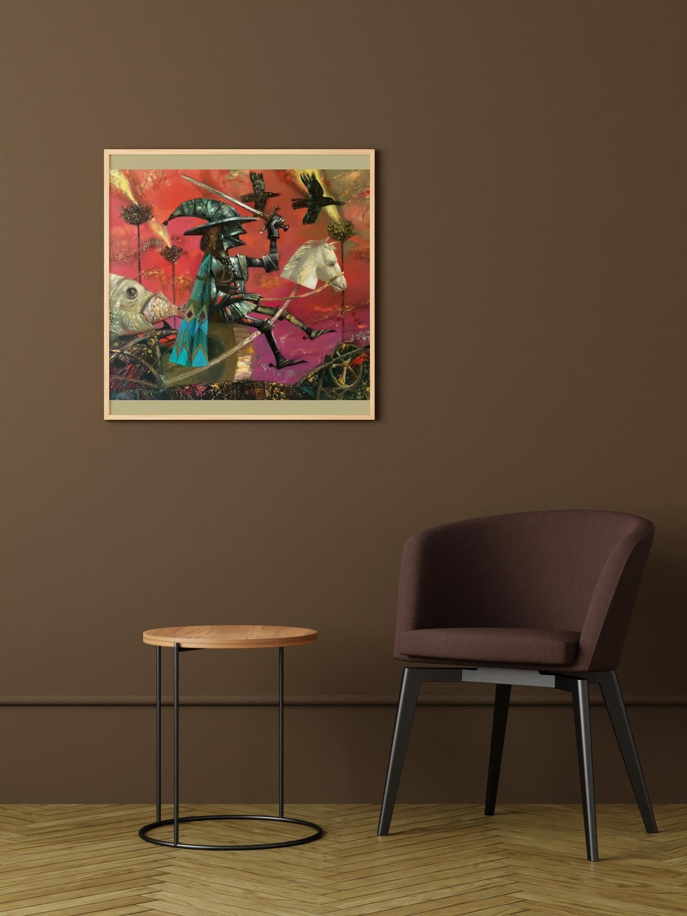 Abstract oil painting Walk