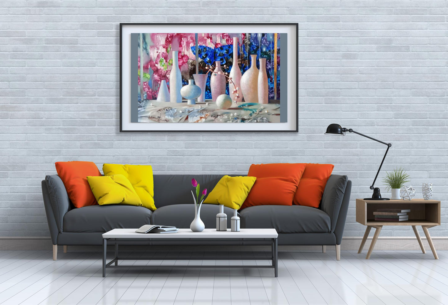 Abstract oil painting Still life