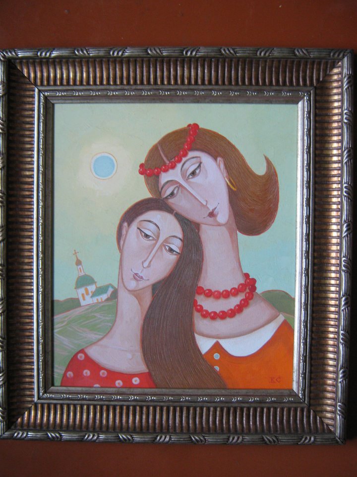 Oil painting Girlfriends Savenets Valery