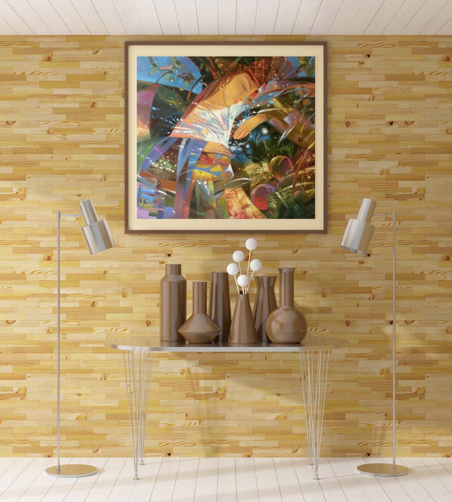 Abstract oil painting