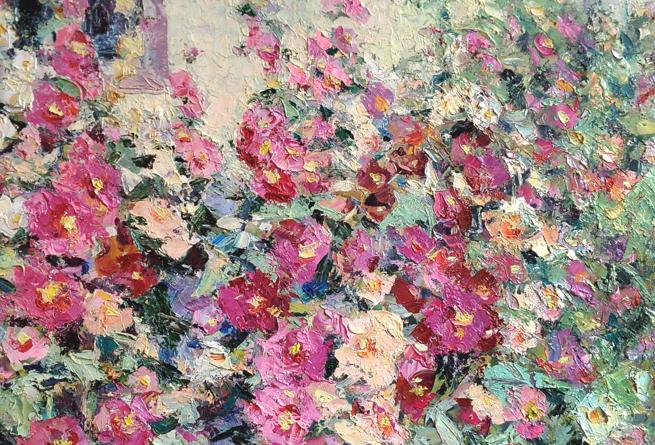 Oil painting Flowers Landscape