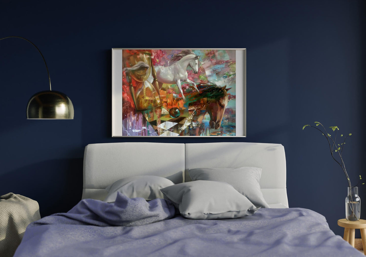 Abstract oil painting Running time Anatoly Borisovich Tarabanov