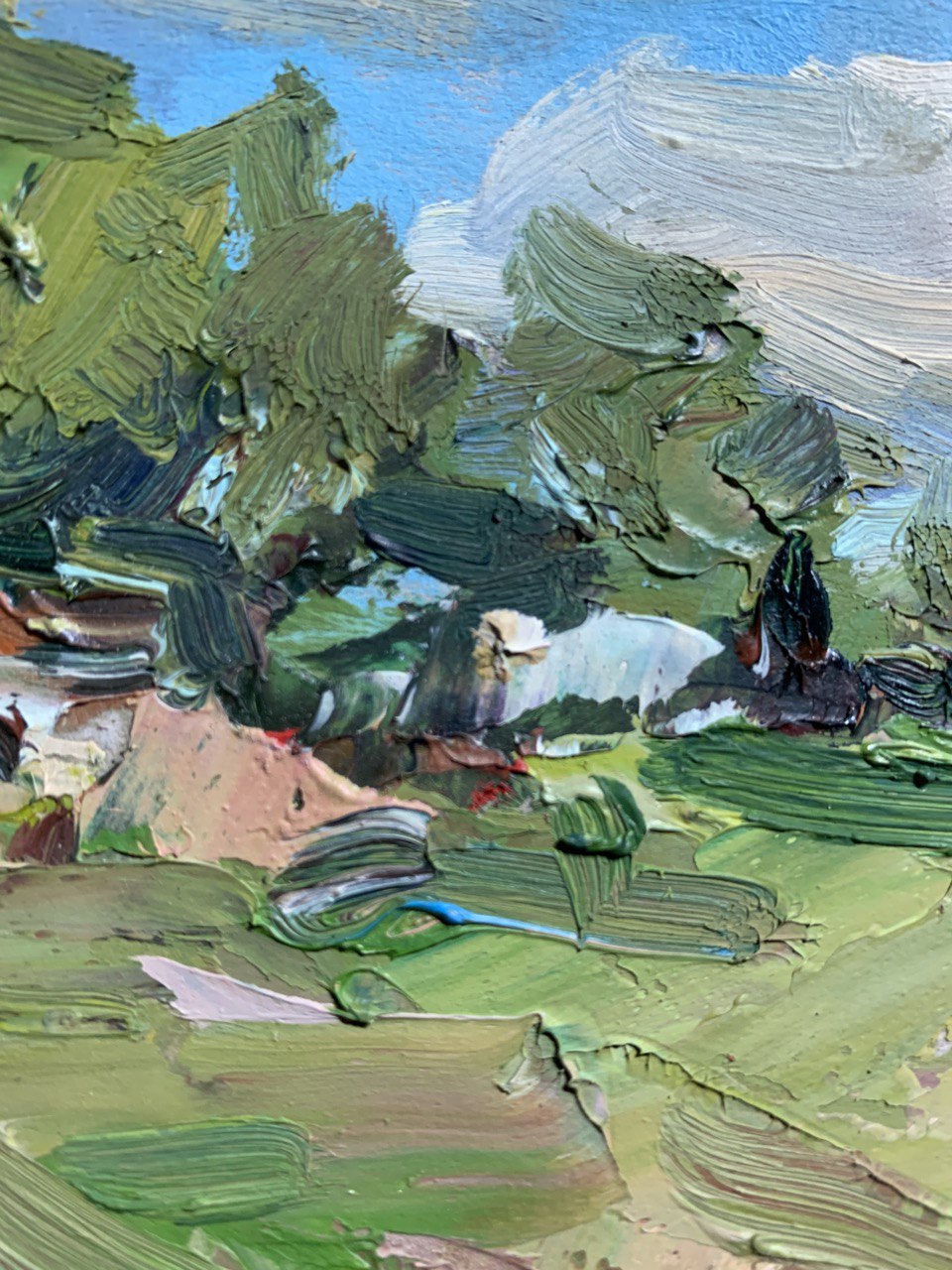 Oil Painting Spring Nature Landscape