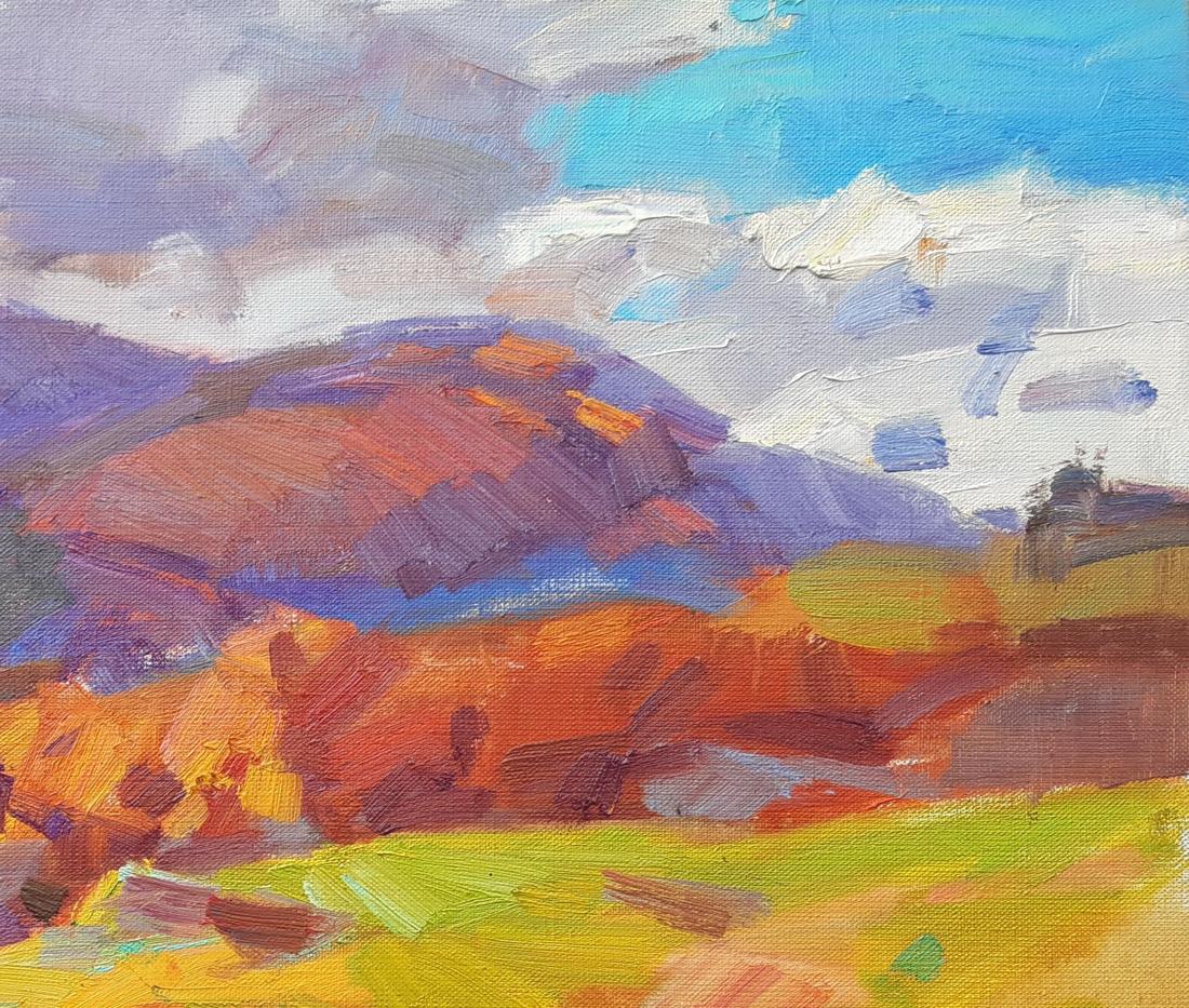 Oli painting Mountain Landscape Pereta Vyacheslav