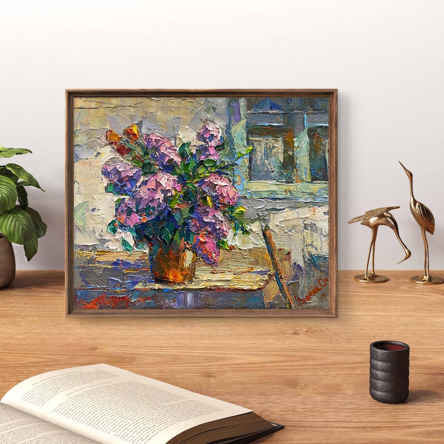 Oil painting Lilac Flowers still life Oksana Kalenyuk Buy painting