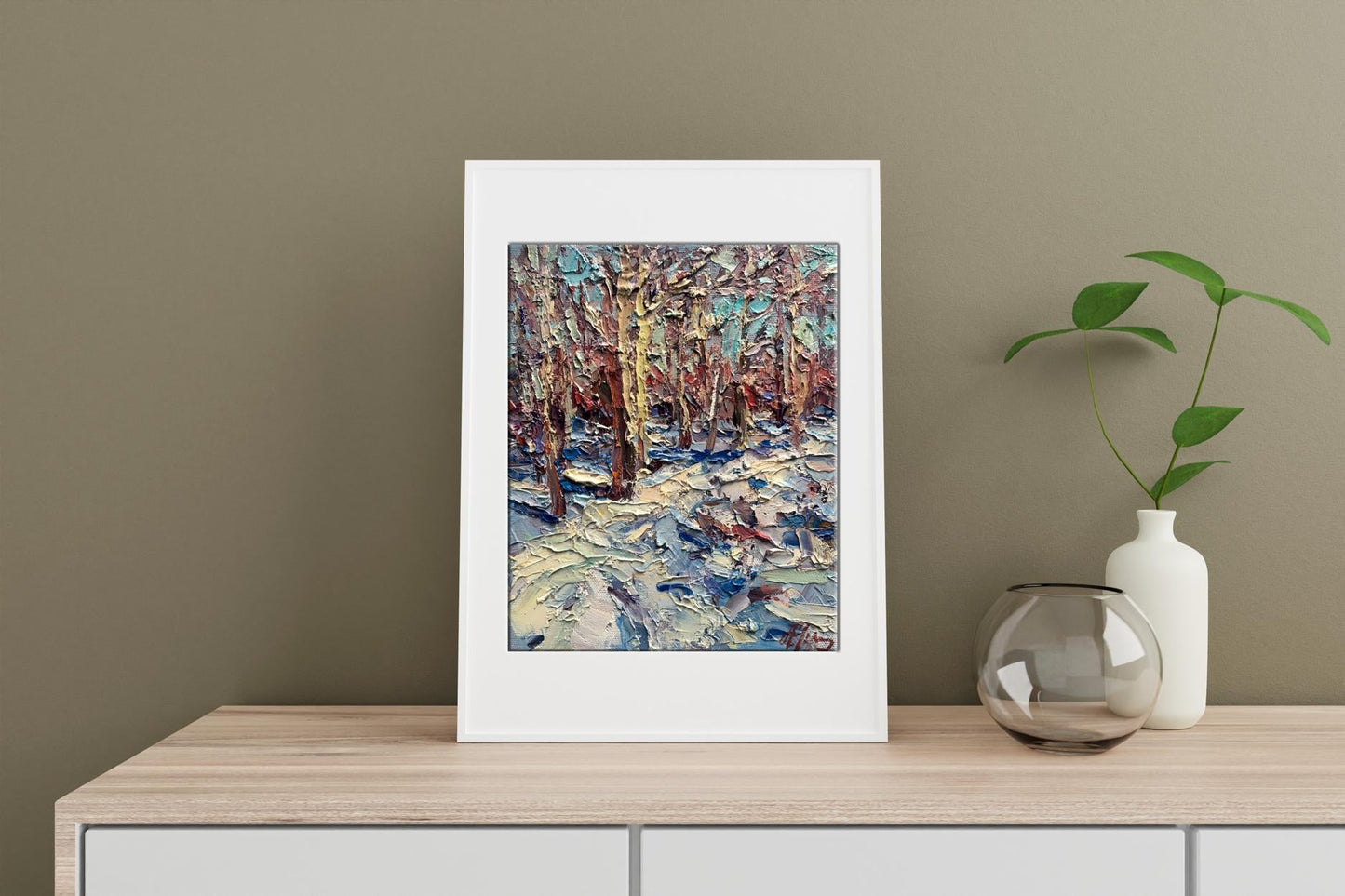 Oil painting Forest