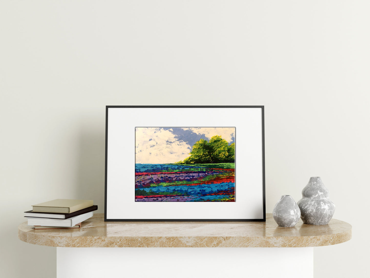 Oil painting Twilight Forestscape V. Zadorozhnya