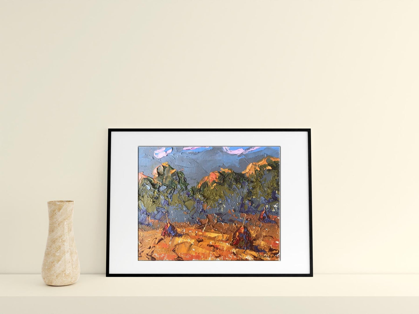 Oil painting Haystacks