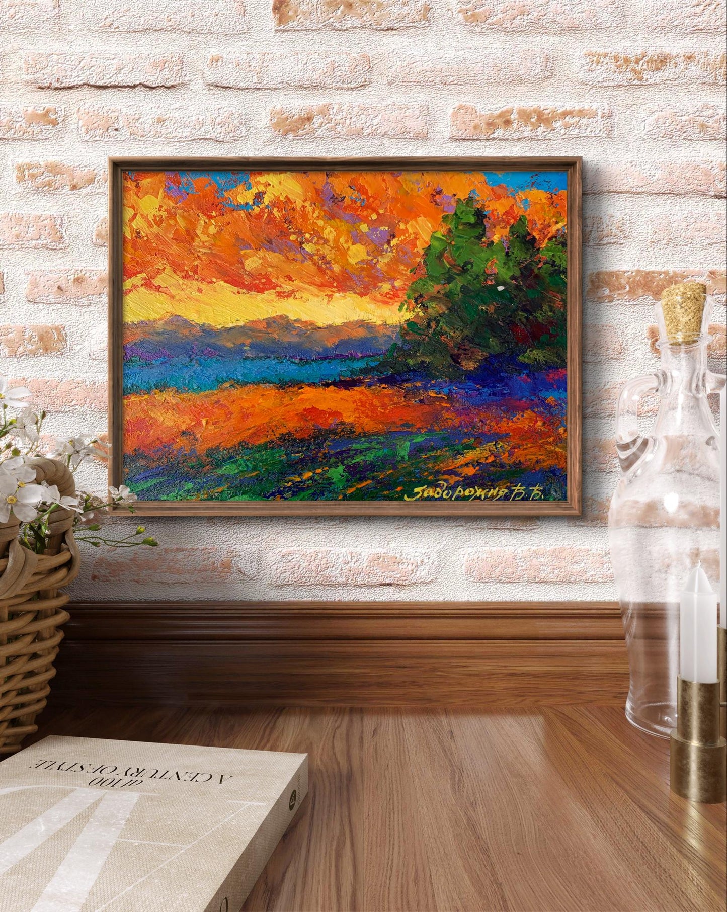Oil painting Windy evening V. Zadorozhnya
