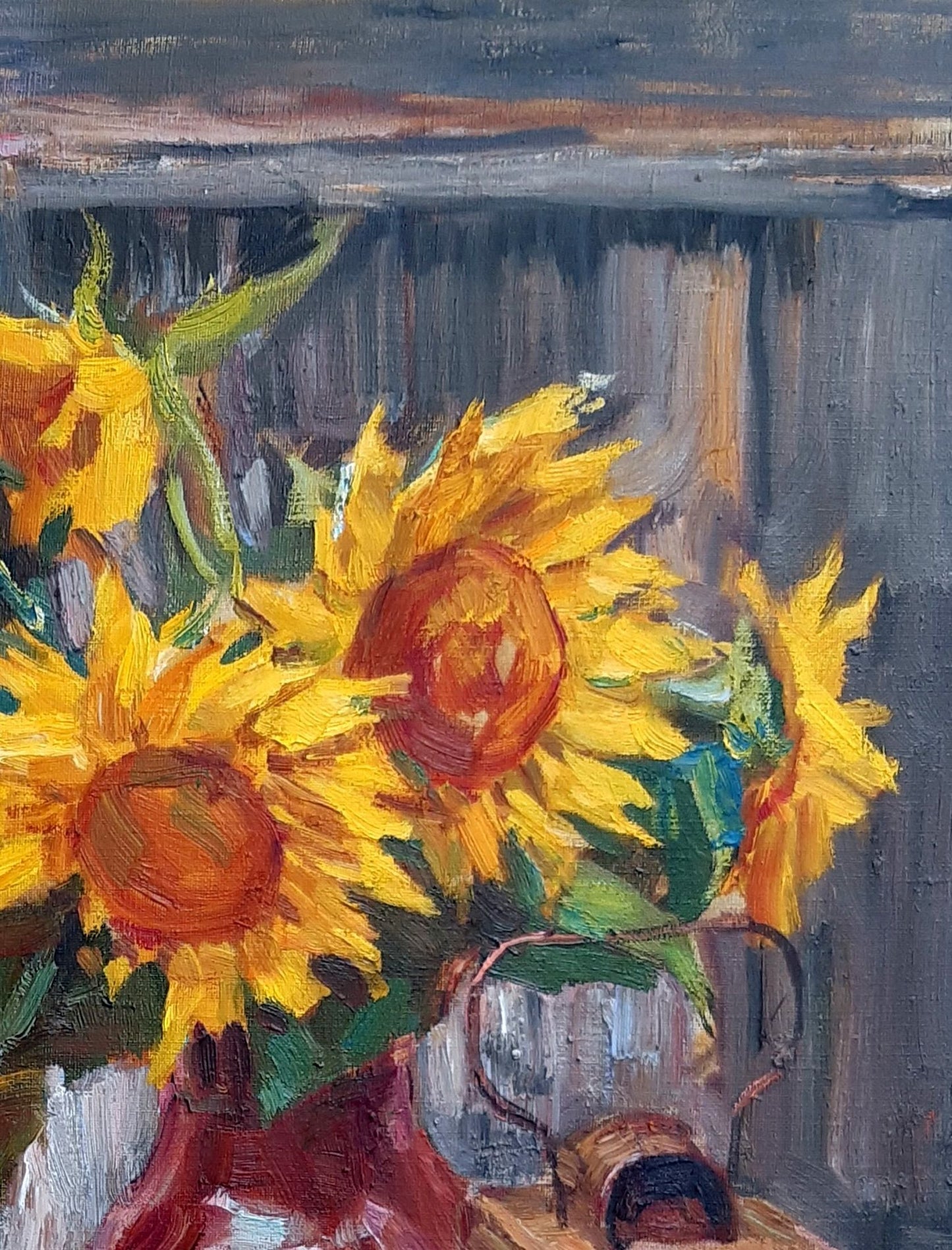 Oli painting Bouquet of Flowers still life Pereta Vyacheslav