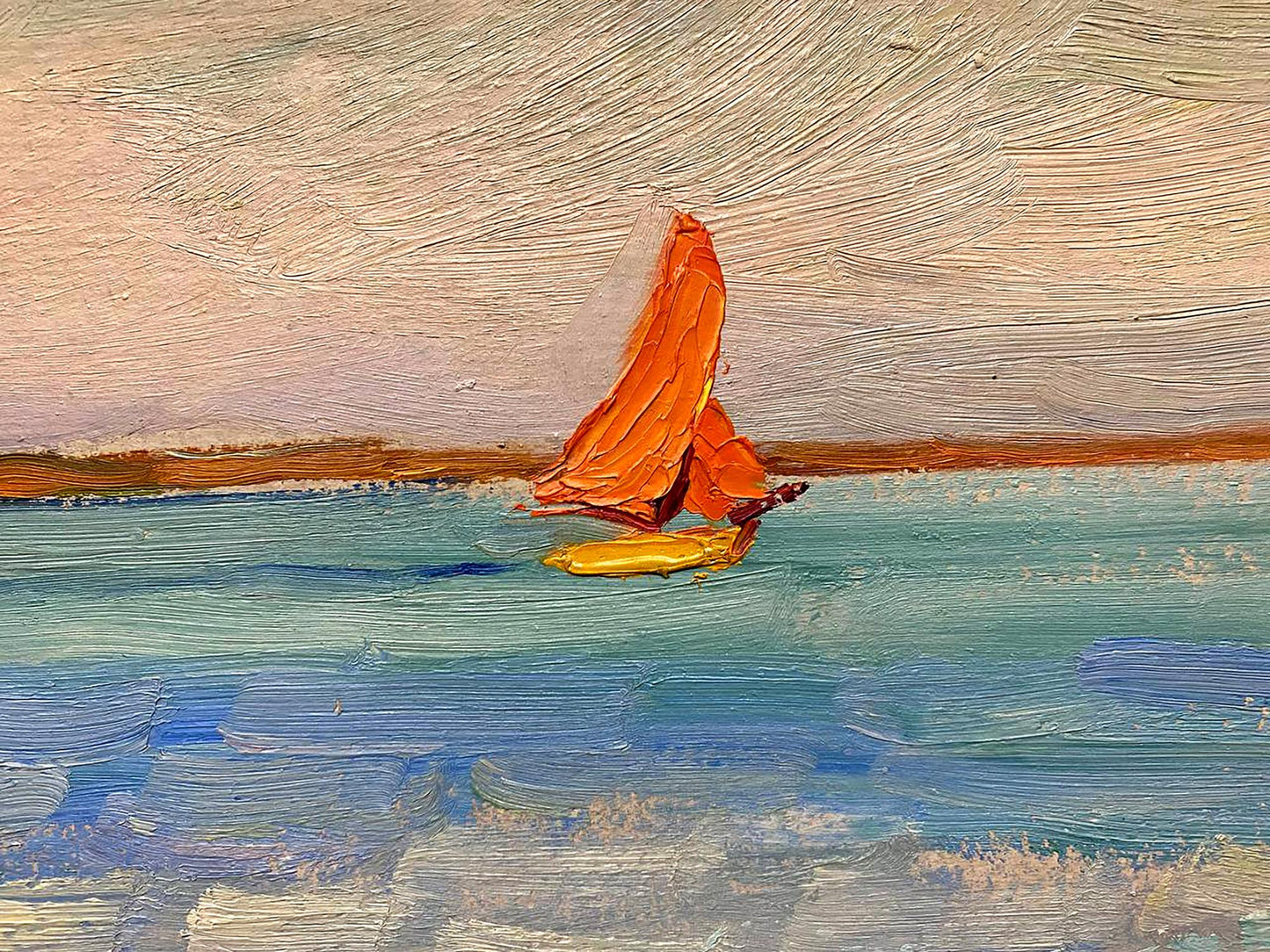 Oil painting Sail Tkachenko Evgeny Nikolaevich