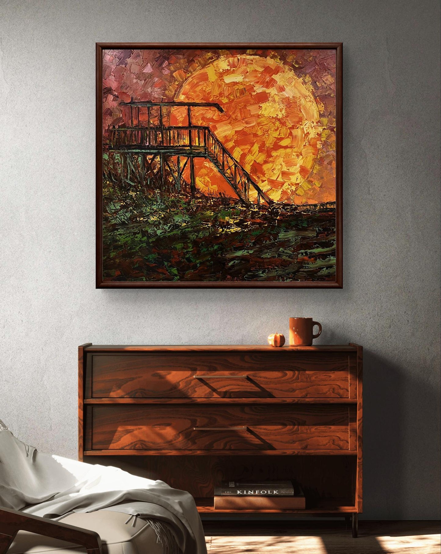 Oil painting Sky sunset Serhiy Kovalev
