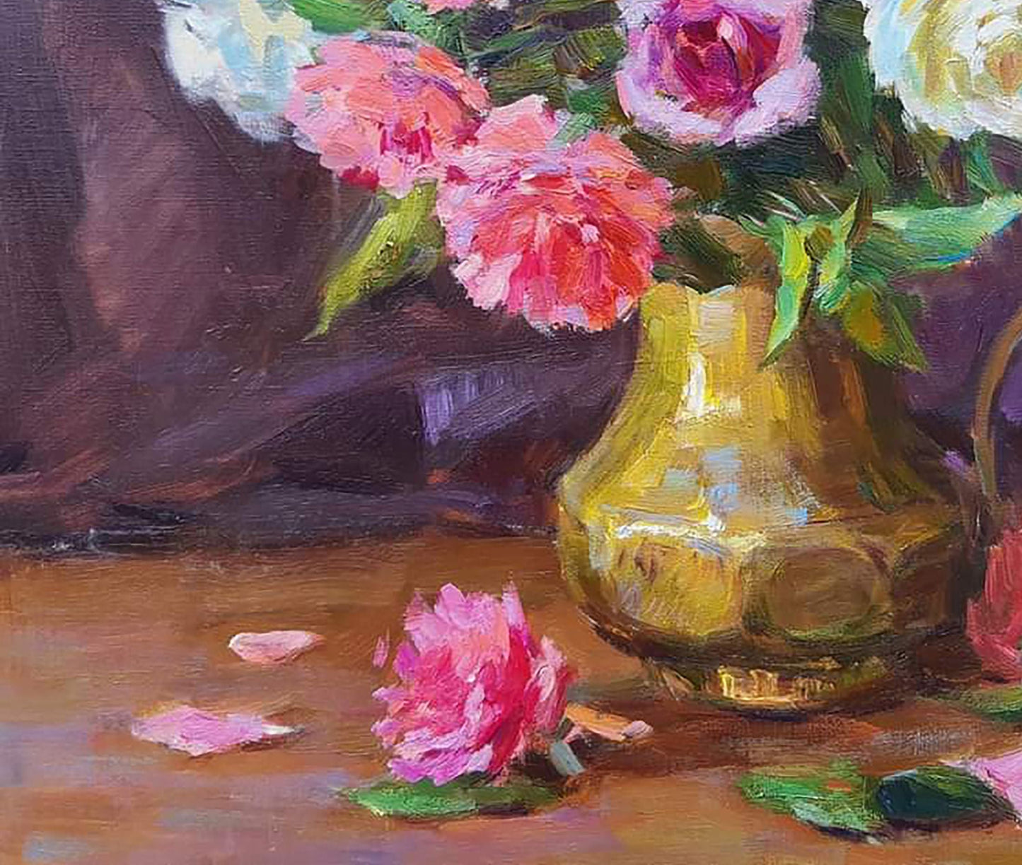 Oil painting Roses Flowers still life Pereta Vyacheslav