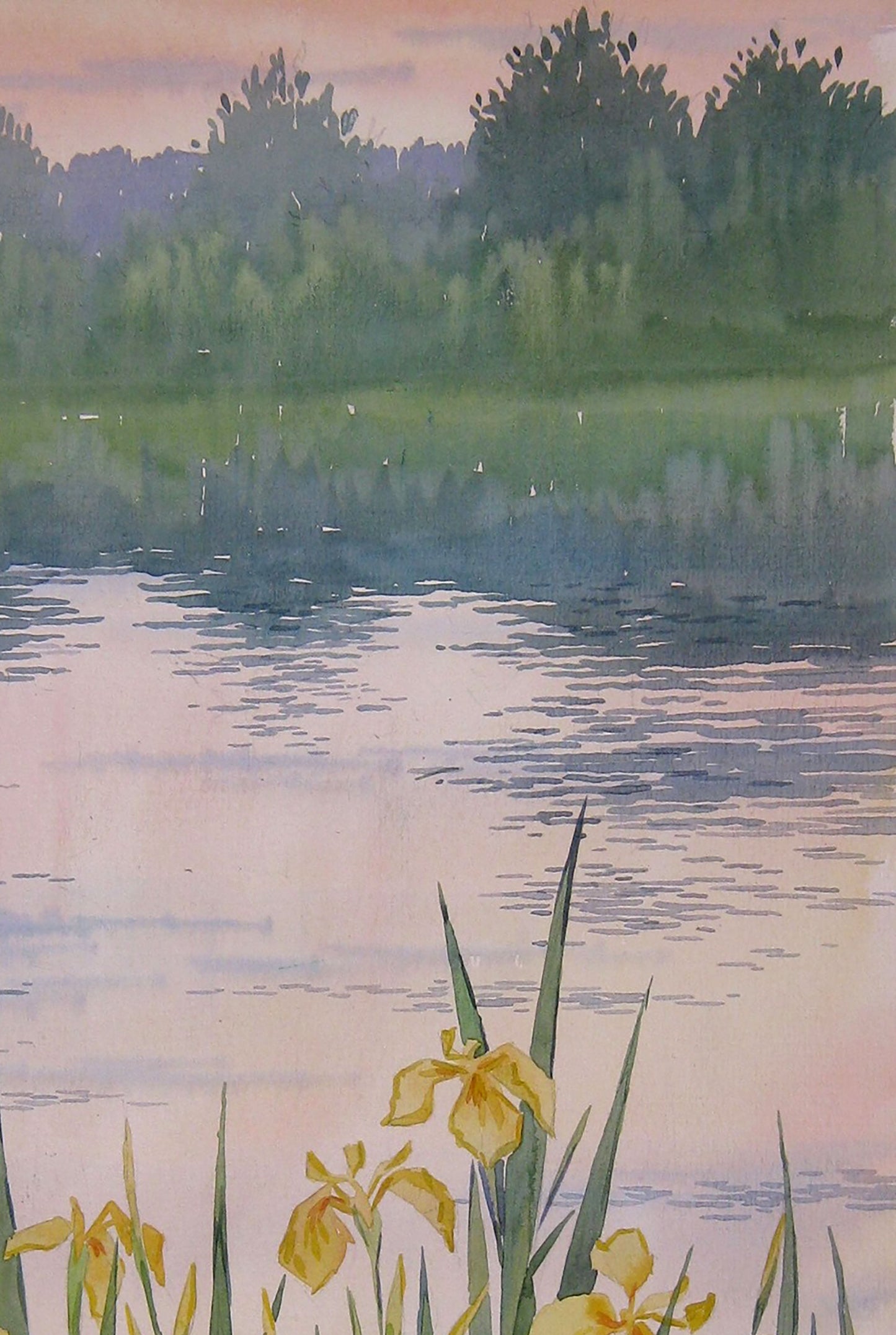 Watercolor painting Nature Landscape