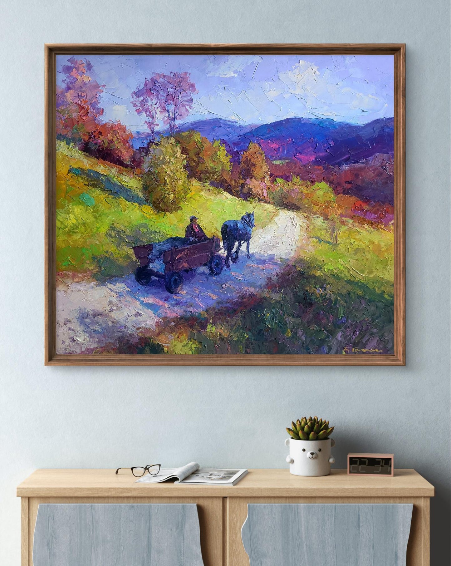 Oil painting Mountain road Boris Serdyuk