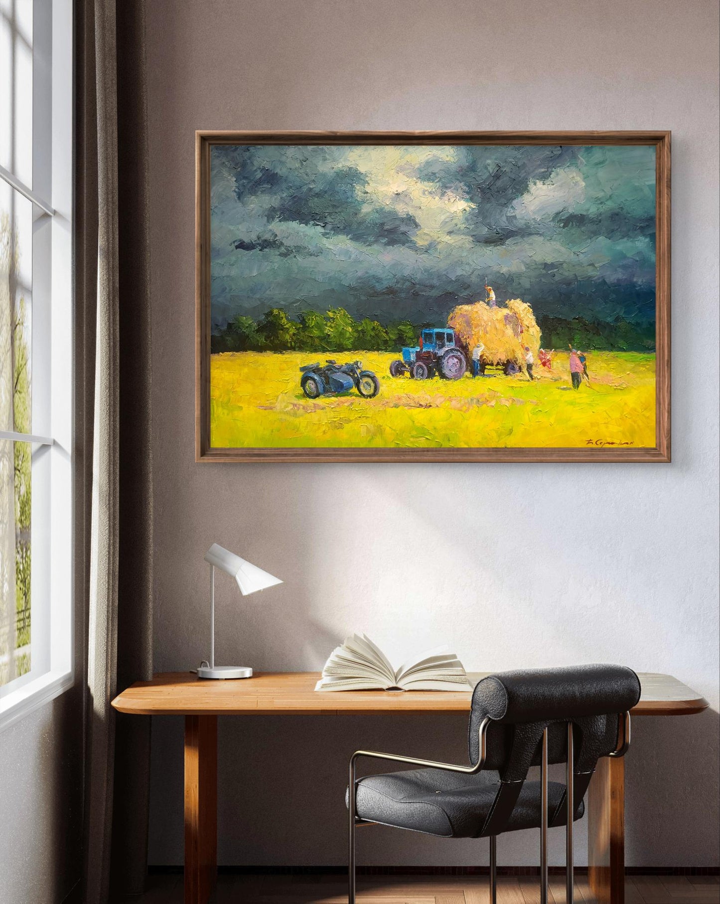 Oil painting Get to the board Boris Serdyuk
