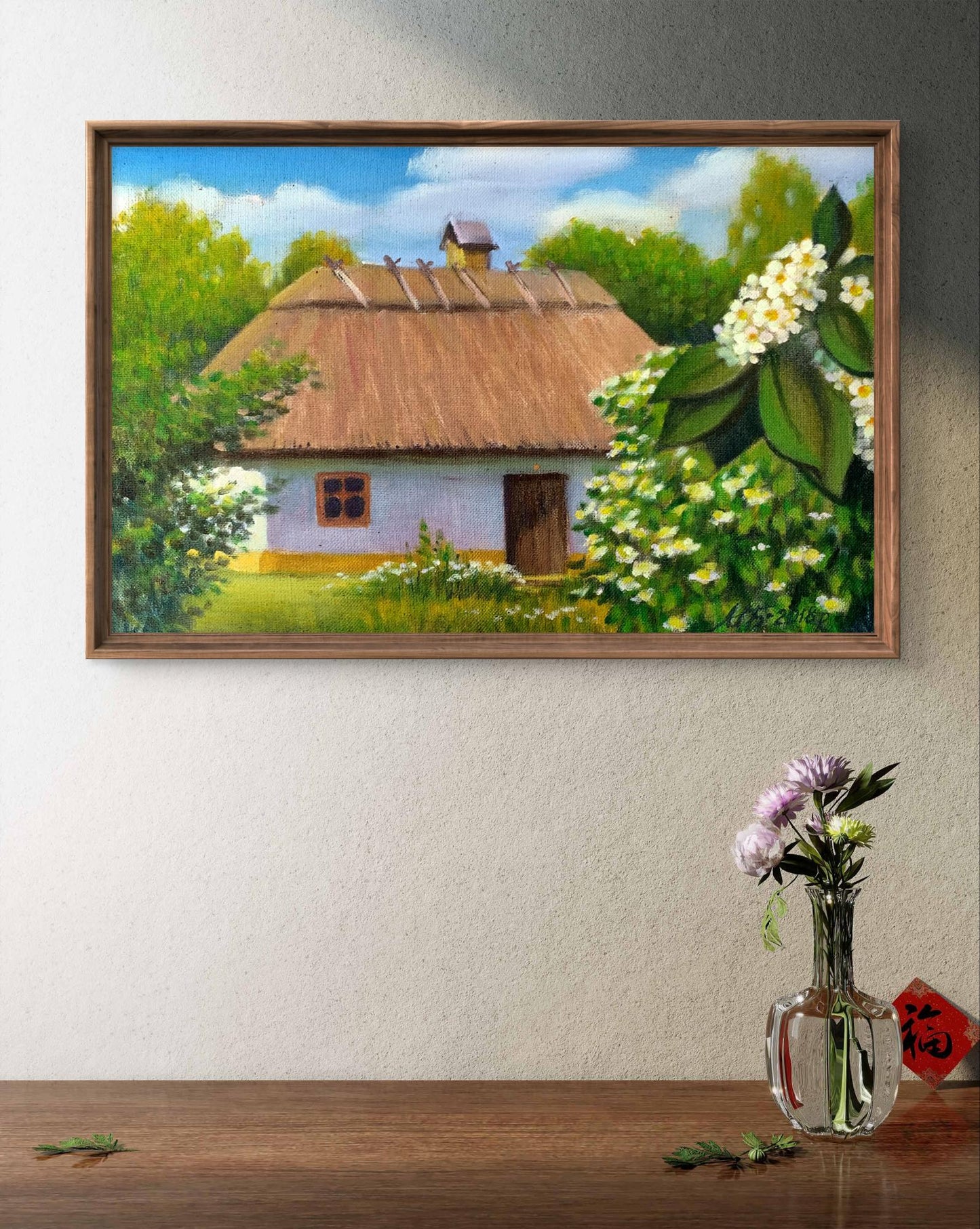 Oil painting Blooming Garden Mykhailo Burdylo