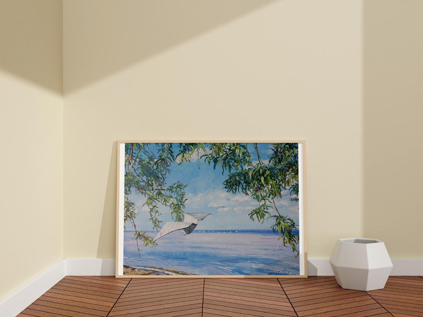 Oil painting sea