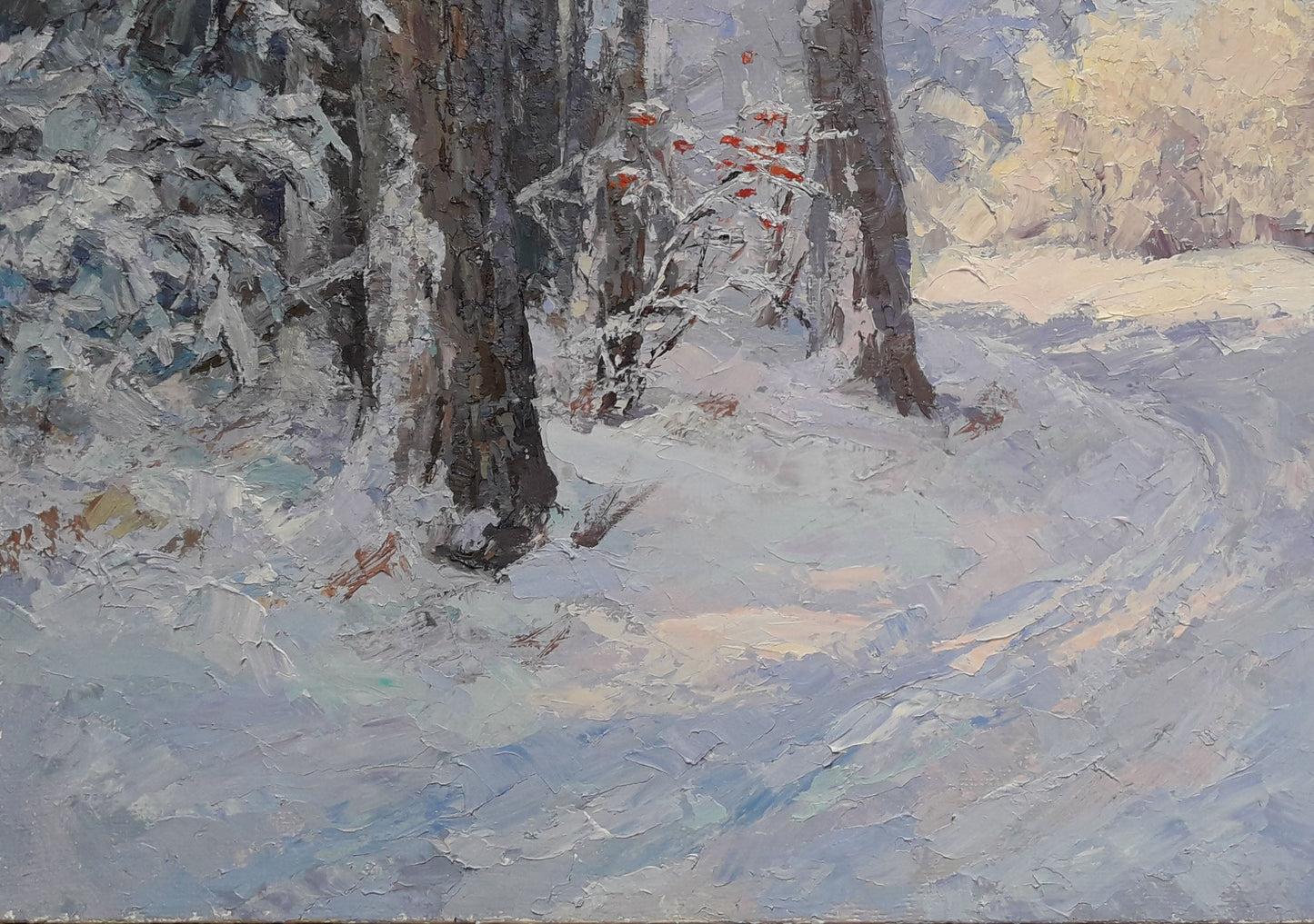Oil painting Winter in the woods Serdyuk Boris Petrovich