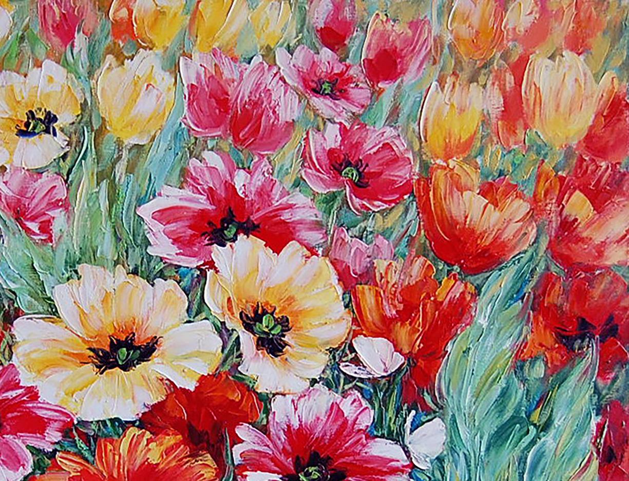 Oil painting Flowers Flowers Landscape