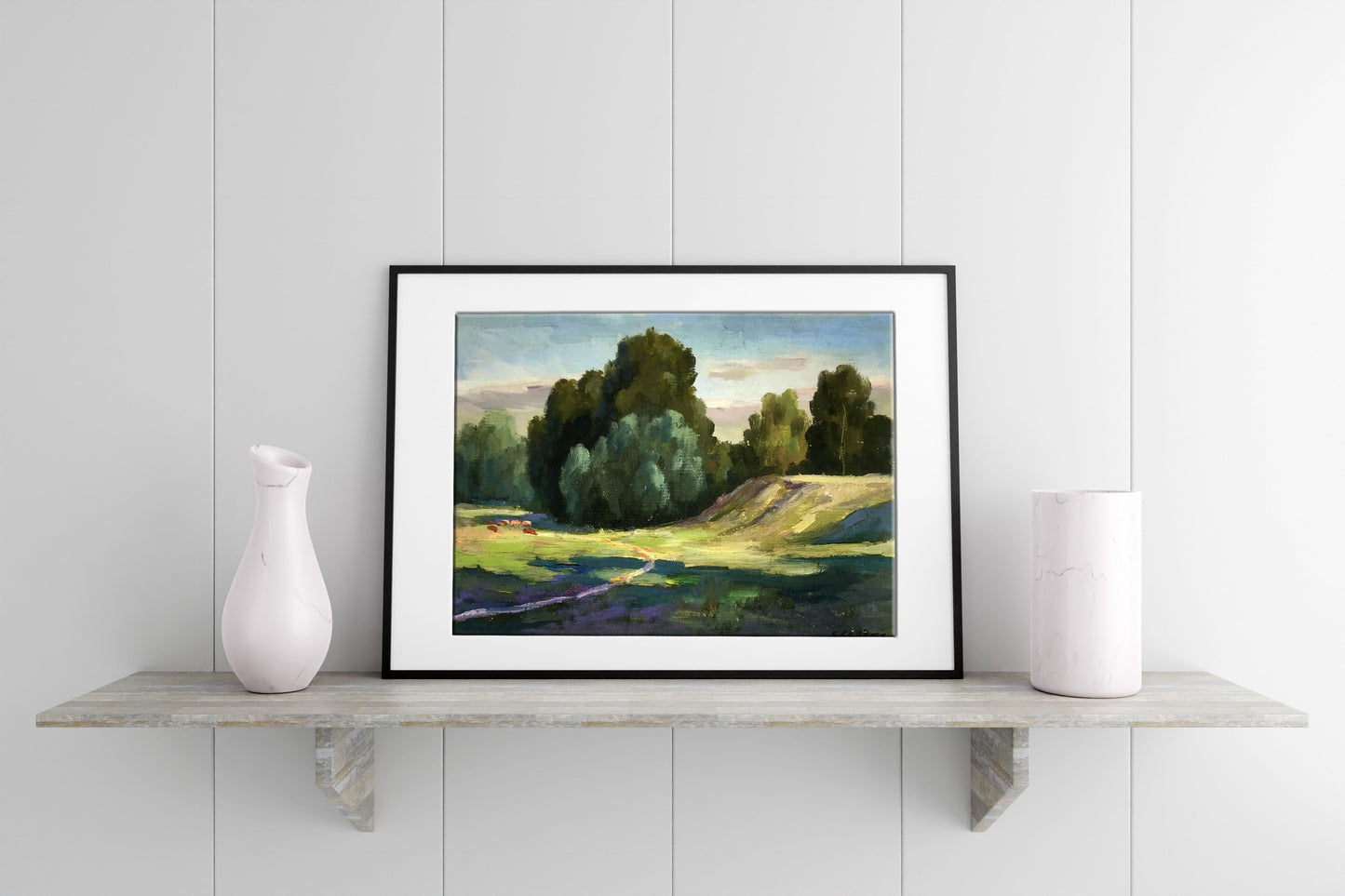 Oil painting On the pasture