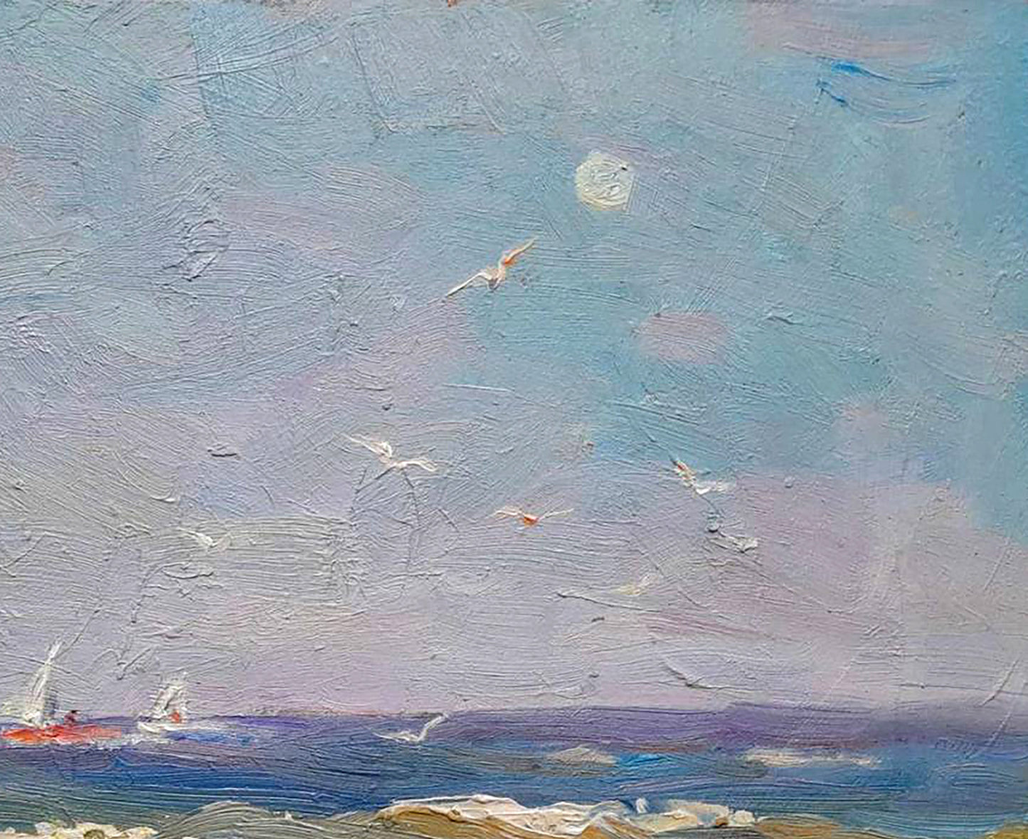 Oil portrayal of the coast of Odessa by Ivan Mikhailovich Kovalenko