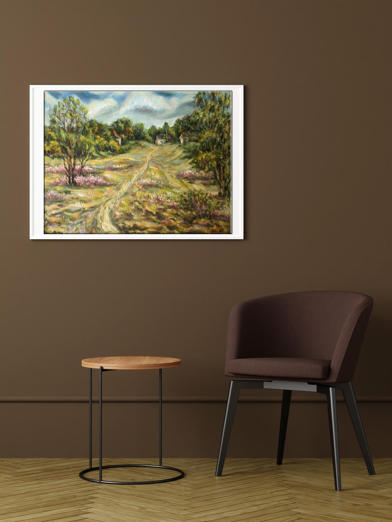 Oil painting village
