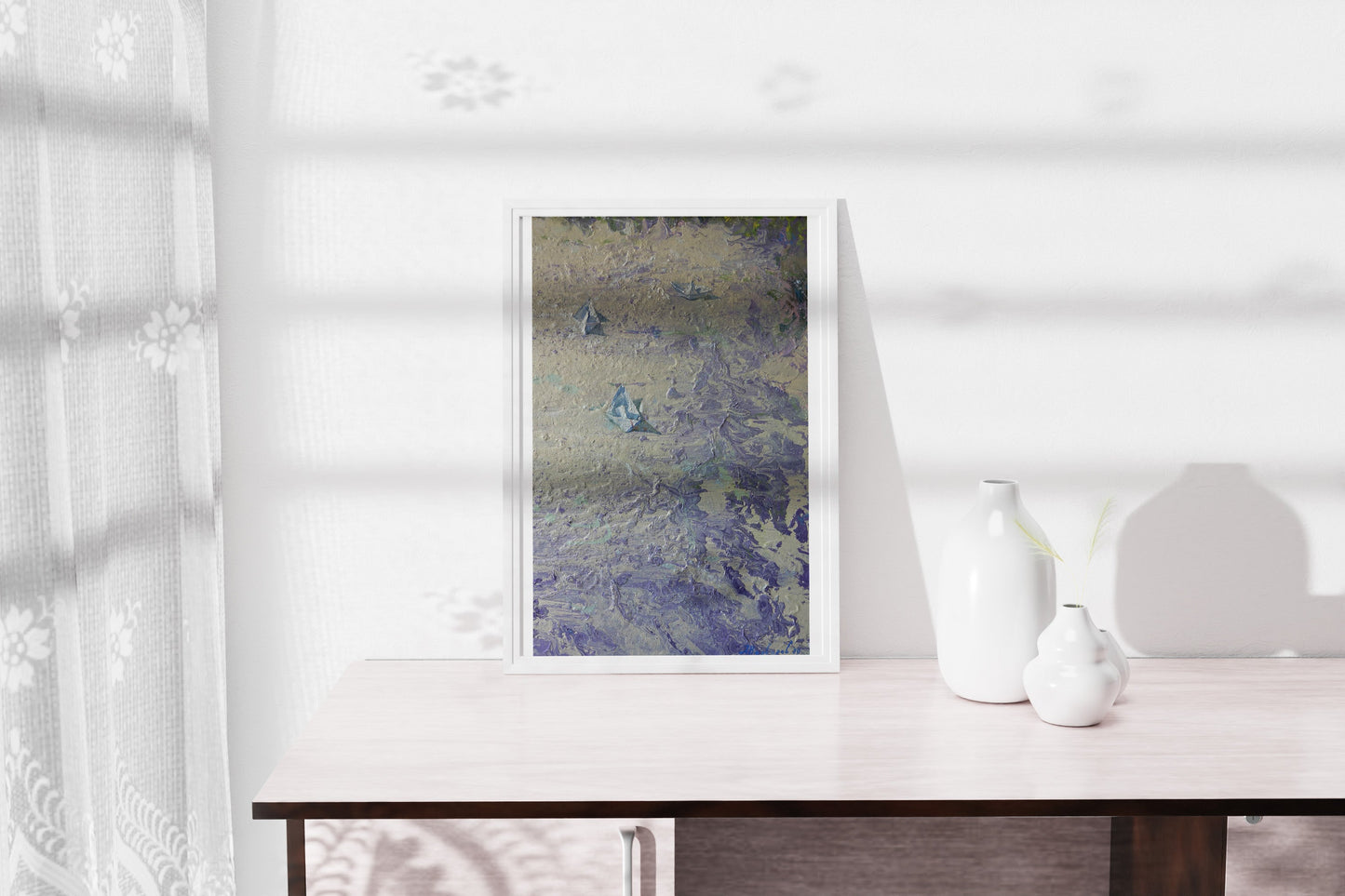 Oil painting Winter Landscape