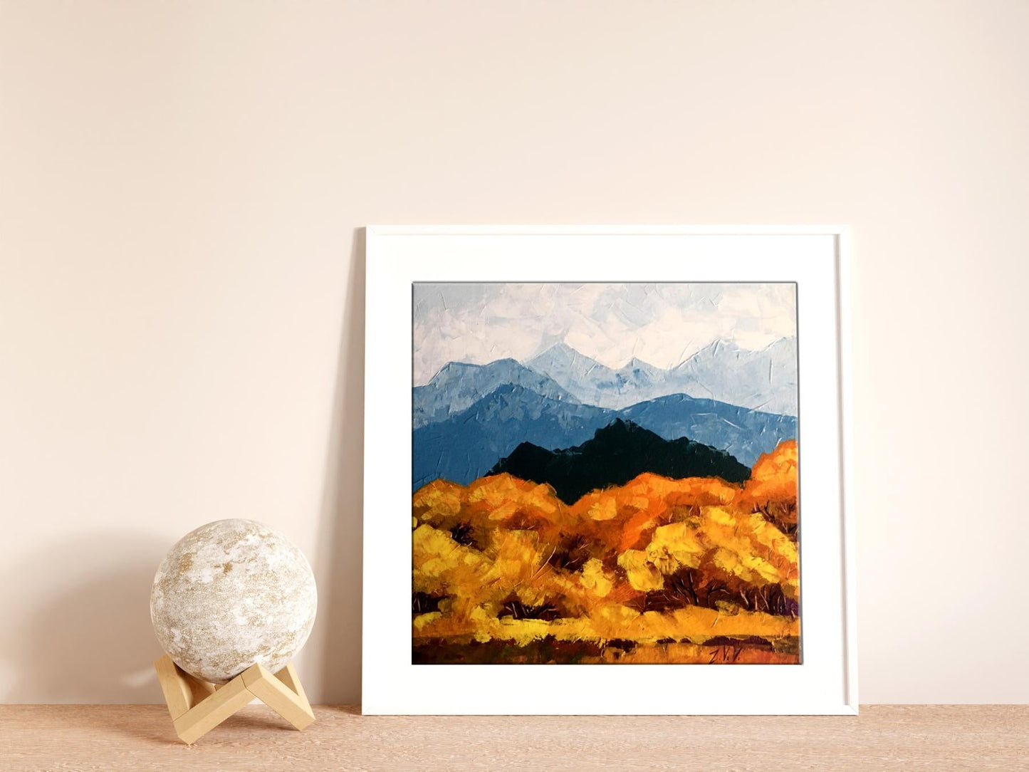 Oil painting Autumn mountains V. Zadorozhnya