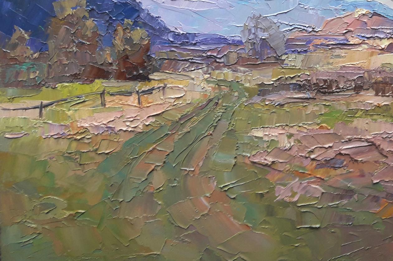 Oil painting Transcarpathian distance Serdyuk Boris Petrovich