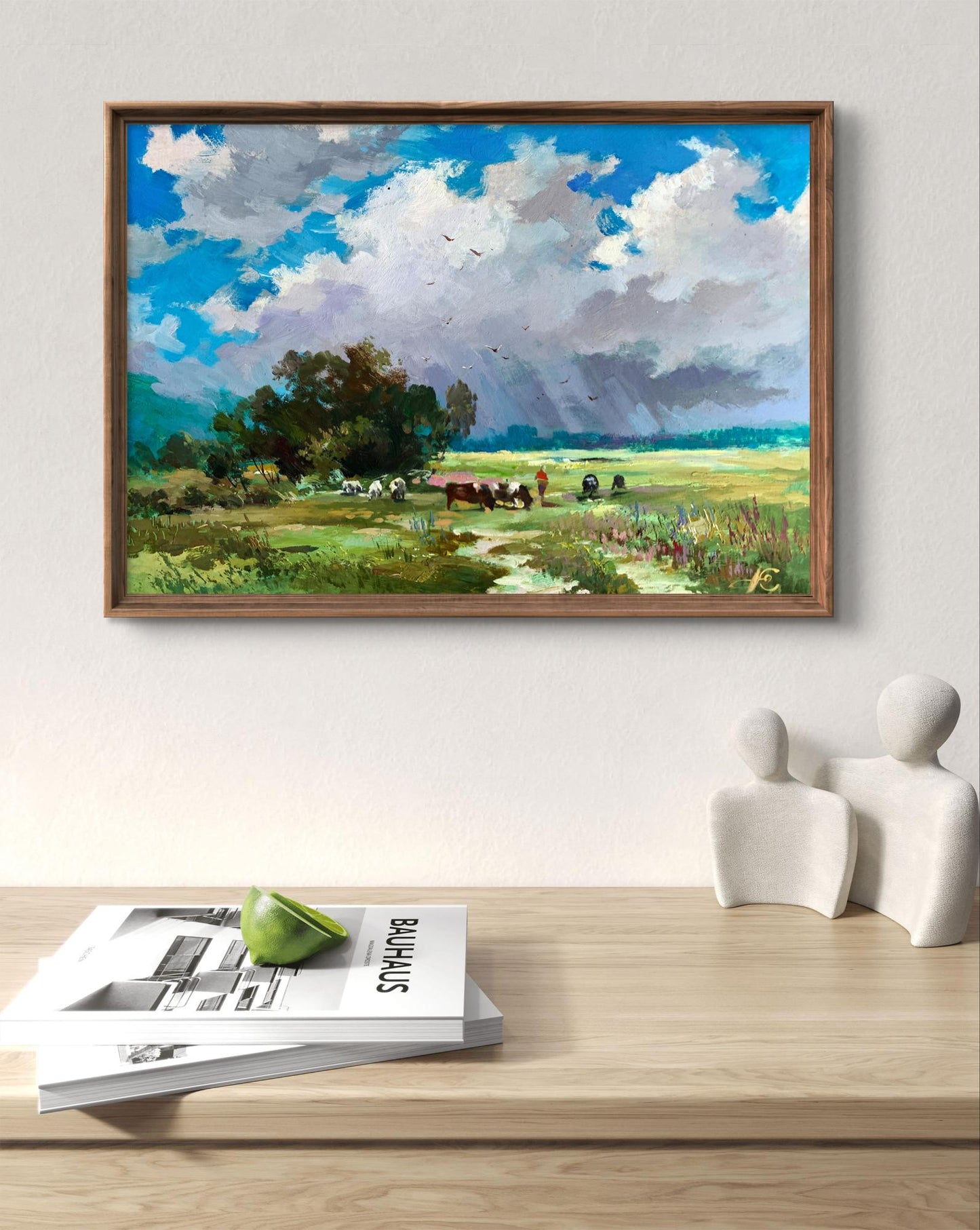OIl painting Covered with clouds Yuriy Suprunchuk