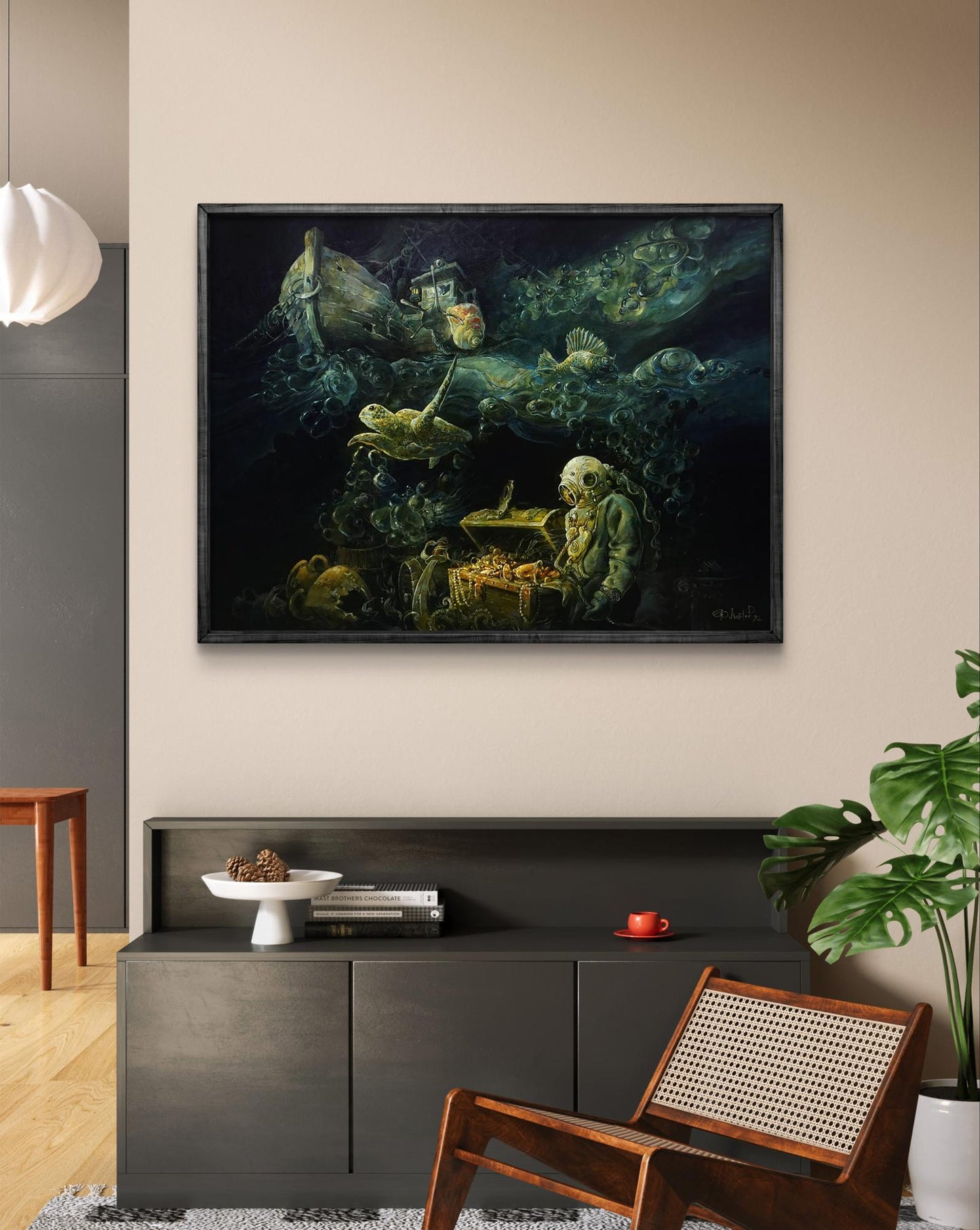 Oil painting fantasy Seeker Yuriy Laptev