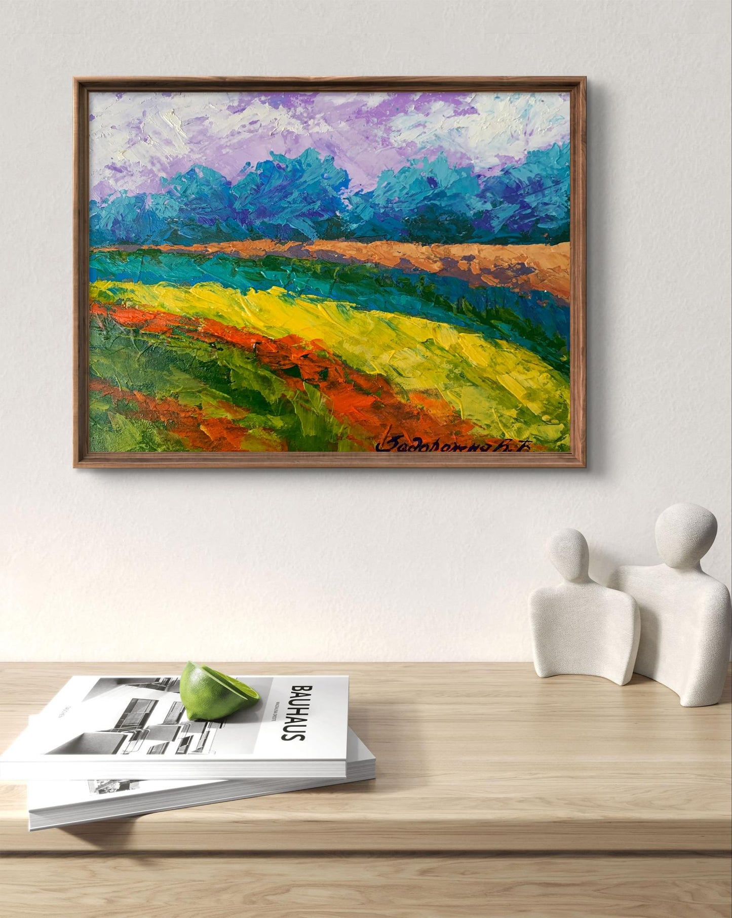 Oil painting Cloudy sunny day V. Zadorozhnya