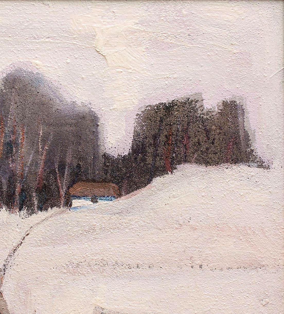Oil painting Abstract spring Village Mazur Vladimir