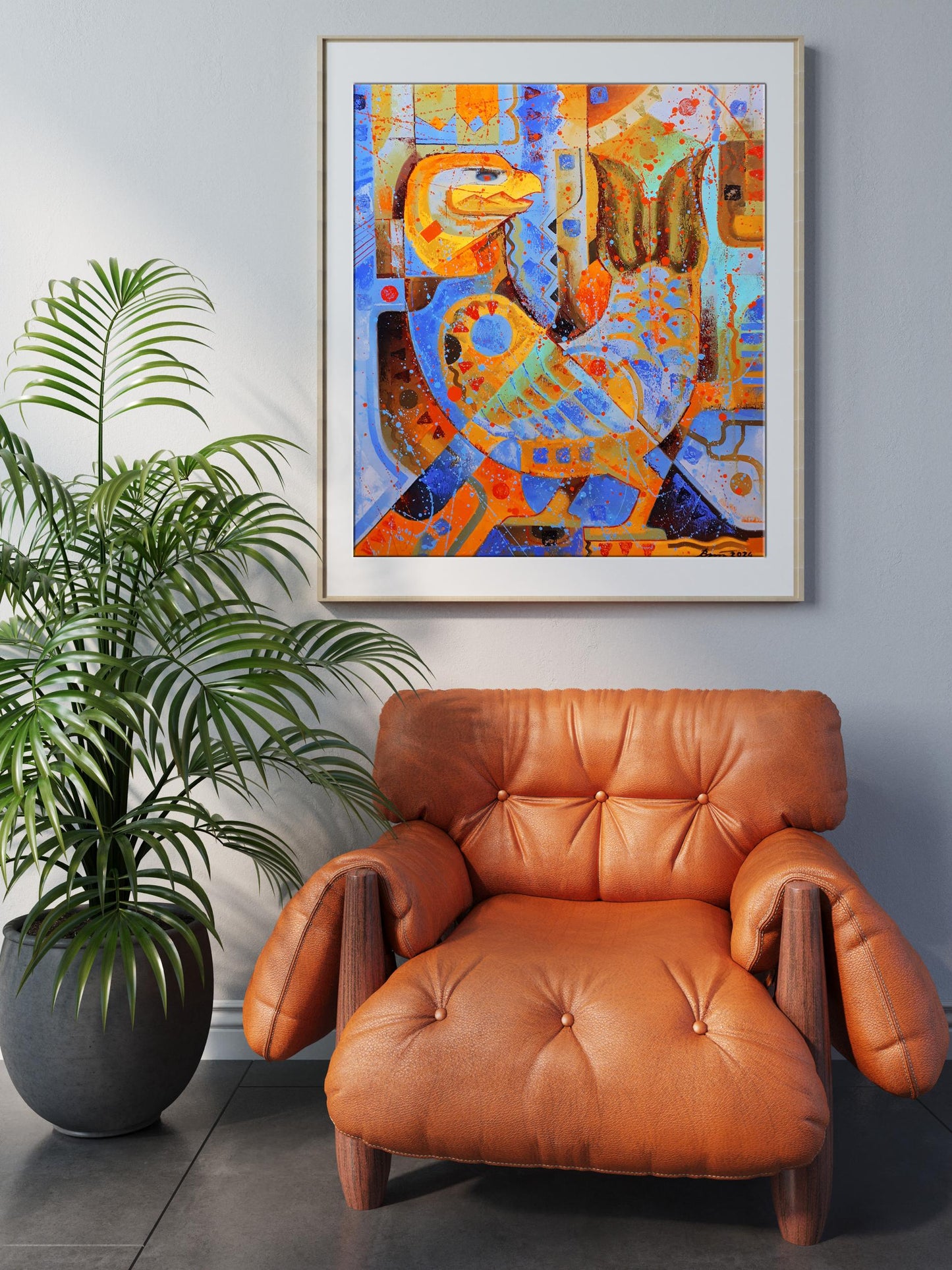 Abstract paintings collection